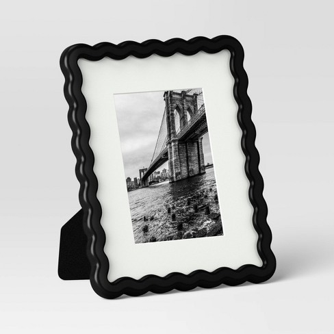 8"x10" Wavy Shape Picture Table Frame Black - Room Essentials™ - image 1 of 4