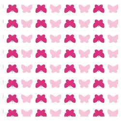 Tempaper Tots Butterfly Self-Adhesive Removable Wallpaper Pink