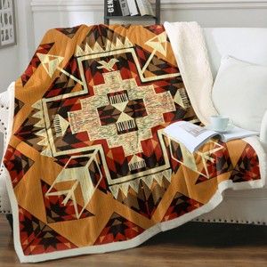 Horse Print Design Blanket, made of soft, skin-friendly wool blend for warmth. The perfect gift for equestrian enthusiasts. - 1 of 4