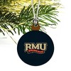 Robert Morris University Primary Logo Mini Small Tiny Wood Christmas Tree Holiday Ornament - 3 of 4