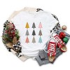 Simply Sage Market Women's Colorful Christmas Tree Chart Short Sleeve Graphic Tee - 3 of 4
