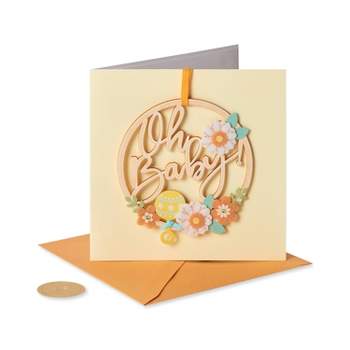 Wreath Oh Baby Card - PAPYRUS