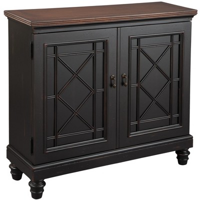 Hekman 27735 Blk Chest with Brnish Brn Top Special Reserve