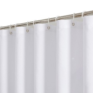 Aoibox Soft Cloth Shower Curtain for Bathroom - Water Repellent Spa Quality Fabric, Washable with 12 Hooks, Grommets Top, Hotel Style Bath Decor - 1 of 4