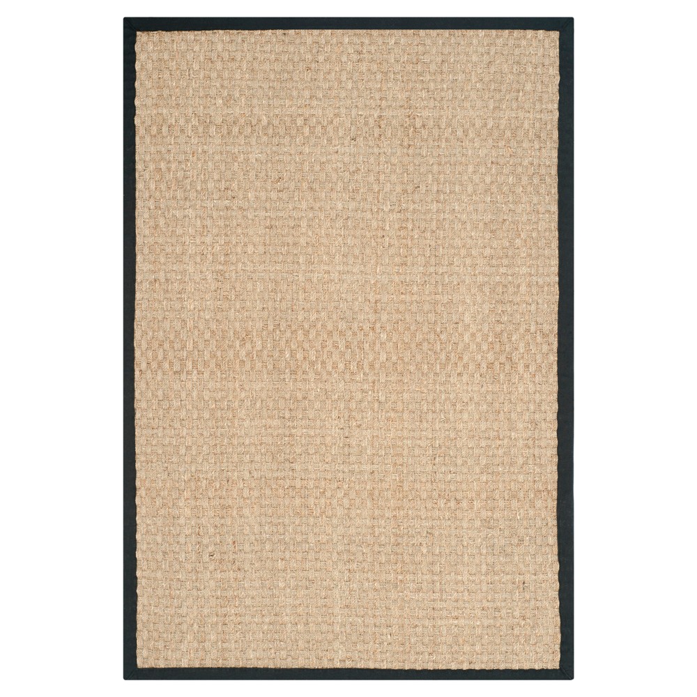 4'x6' Ginger Rug Natural/Black - Safavieh