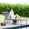 Aghana Digitals Foldable Outdoor Lounge Chair with 5-Position Recline, 600D Oxford Fabric, Side - 2 of 4