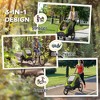 Bike Trailer for Kids 3 In1 Foldable Child Jogger Stroller Baby Stroller Transport Carrier with Adjustable Handlebar Kid Bicycle Trailer - 4 of 4