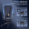 COLAMY Ergonomic Office Desk Chair,High Back Office Chair with Mesh Back and Adjustable Lumbar Support-DarkBlue - 2 of 4