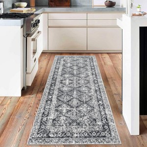 Area Rugs,Washable Rugs for Living Room,Vintage Boho for Office,Dining Room,Kids Room and Farmhouse,Durable Low Pile Non-Slip Area Rug - 1 of 4