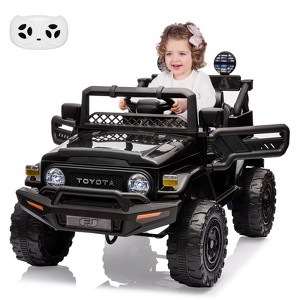 Kids Ride On Car, Licensed Toyota 12V Ride On Truck Car, Battery Powered Electric Kids Car with Remote Control - 1 of 4