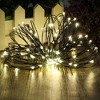 FAAYFIAN 18 ft 50-LED Battery Operated Starry Lights, Warm White Waterproof Green Wire Fairy String - 2 of 4