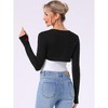 Jess by Meiko Women's Long Sleeve Heart Bolero Shrug - 3 of 4