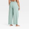 Women's Striped Cotton Blend Pajama Pants - Auden™ - 2 of 3