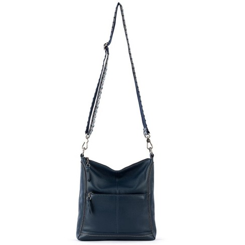 The Sak Women s Lucia Leather Crossbody Indigo Target