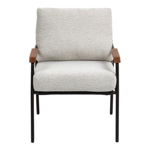 GlasFlength Accent Chairs Modern Chair Arm Chair Lazy Chair Reading Chair Sofa Chair for Living Room, Beige, 23.62"*27.17"*33.07" - 1 of 4