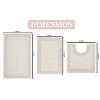 Home Weavers Luxury Collection 100% Cotton Tufted Bathroom Rug Set, Non-Slip Latex Bath Rug Set - 3 of 4