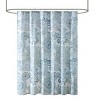 SEVOBAL Shower Curtain Printed Cotton Floral Medallion Design Lightweight Watercolor Modern Bathroom Decor, Blue, 72"*72"*0.13" - 4 of 4