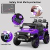 Red 12V Kids Ride On Car With Parental Remote Control Bluetooth Led Lights Music And Three Speed Modes For Toddlers Red - 2 of 4