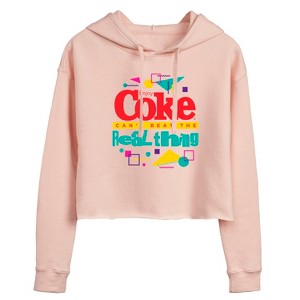 Women's - Coca-Cola - Retro Cropped Graphic Hoodie - 1 of 3