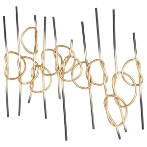 Olivia & May 32"x33" Iron Wall Sculpture: Modern Industrial Horizontal Decor - 1 of 4