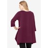 Woman Within French Terry Handkerchief Hem Tunic - 3 of 4