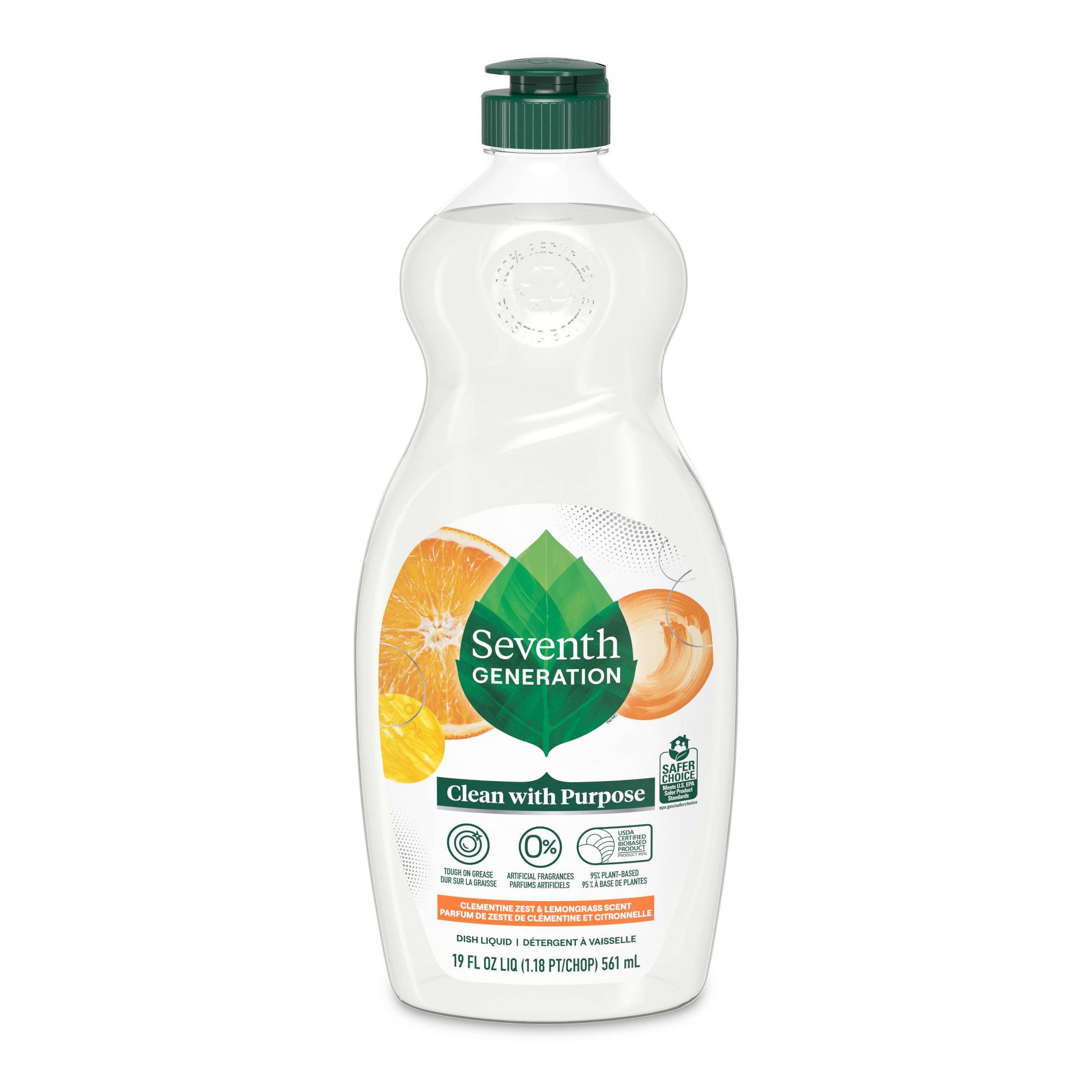 Seventh Generation Lemongrass & Clementine Dish Liquid Soap