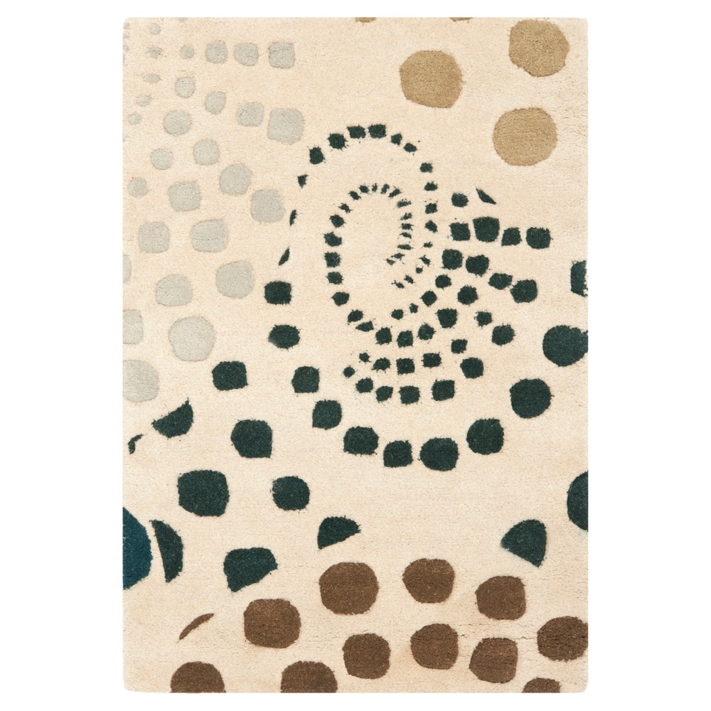 2'x3' Abstract Tufted Accent Rug Beige - Safavieh