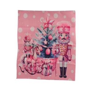 Unique Bargains Dining Chair Slipcovers Linen Pink 22.83" x 19.29" 1Pc - 1 of 4