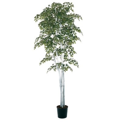 Sullivans Artificial Birch Tree 7'H Green