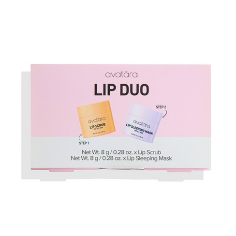 Avatara Lip Scrub Sleeping Mask Duo Gift Set 2pk Target