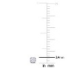 EVERLY JEWELRY | 14k White Gold 1/10 CT TW Diamond Stud Earrings - 3 of 4