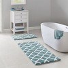 SEVOBAL Bathroom Rugs Bath Mat Rug Home Decor Carpet Shower Mat Home Decor Double Pattern for Shower Room Bathroom Home, Green, 60"*24"*1.25" - 2 of 4