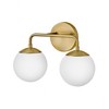 Lark Julep 2 - Light Vanity in  Lacquered Brass - 2 of 4