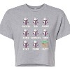 Women's - Star Wars - The Mandalorian Mandalorian Moods Cropped Graphic T-Shirt - 2 of 4