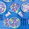 Blue Panda 168 Piece Science Birthday Party Supplies, Paper Plates