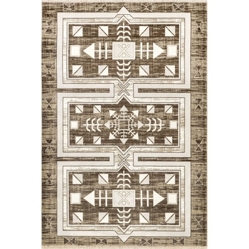 Lauren Liess x Rugs USA - Agave Geometric Fringed Indoor Area Rug - image 1 of 4