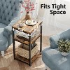 3 Tier End Table, Side Table Sofa Couch Table for Living Room, Night Stand Storage Shelf - 4 of 4