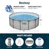 Bestway Steel Pro MAX Round Above Ground Swimming Pool Set with Metal Frame Filter Pump, Ladder, and Cover - 3 of 4