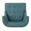 Sapphtopaz Accent Chair Fabric Comfy Chair Lounge Armchair Bedroom Chair with Button-Tufted Waffle Stitching and Nailhead Trim for Bedroom - 2 of 4