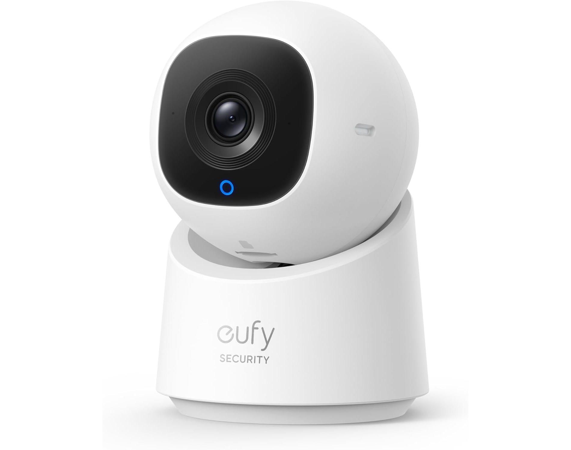 eufy Security Indoor Cam C220 (Renewed), 2K Resolution Smart Security Camera with 360° coverage, Human/Motion Detection
