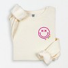 Simply Sage Market S.W.Smiley Simple Wink Bold Lightweight Garment Dyed Sweatshirt - 2 of 4
