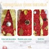 6FT Red Pop-Up Christmas Tree with 150 Warm White LED Lights, Ornaments Included,4 Ribbons, Bow, Flowers, Snowflakes, Pine Cones & Balls,Easy Assembly - 2 of 4