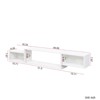 FONTOI Wall Mounted Floating TV Stand for Televisions up to 60", Media Entertainment Center for Living Room, White, 9.06"*11.02"*65.35" - 3 of 4
