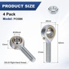 Unique Bargains Self-Lubricating Thread Steel Jam Nuts Rod End Bearings 4 Pcs - 3 of 4