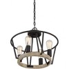 Quoizel Lighting Brockton 4 - Light Semi-Flush Mount in  Grey Ash - 4 of 4