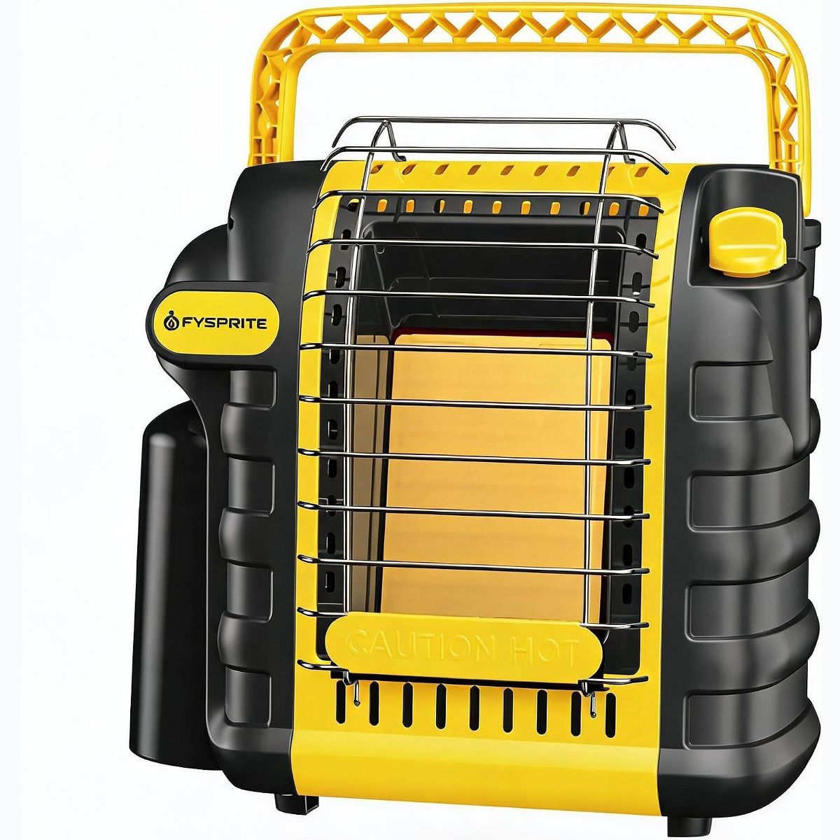 9000 BTU Portable Radiant Propane Heater with Tip-Over Protection, , Suitable For Camping, Garage, Patio, Tent And Outdoor Use, Yellow