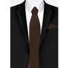 Jacob Alexander Men's Solid Color Neck Tie - 3 of 4