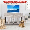 Dog Crate Furniture with Drawers,58in Wooden Dog Kennel Tv Stand,Furniture Style Dog Crate End Table with Storage - 4 of 4
