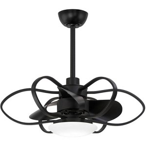 29" Minka Aire Gordon Coal LED Fandelier with Remote Control - 1 of 4