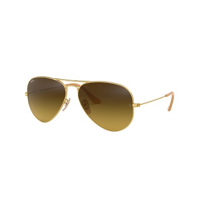 Ray-ban Aviator Rb3025 55mm Gender Neutral Pilot Sunglasses Brown ...